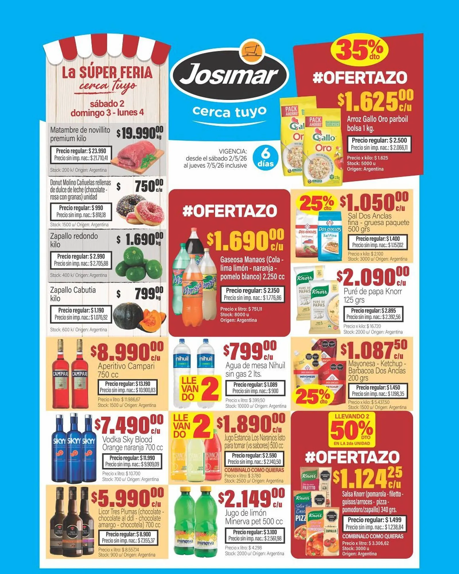 Ofertas de Catálogo Josimar 4 de mayo al 7 de mayo 2026 - Página 1 del catálogo