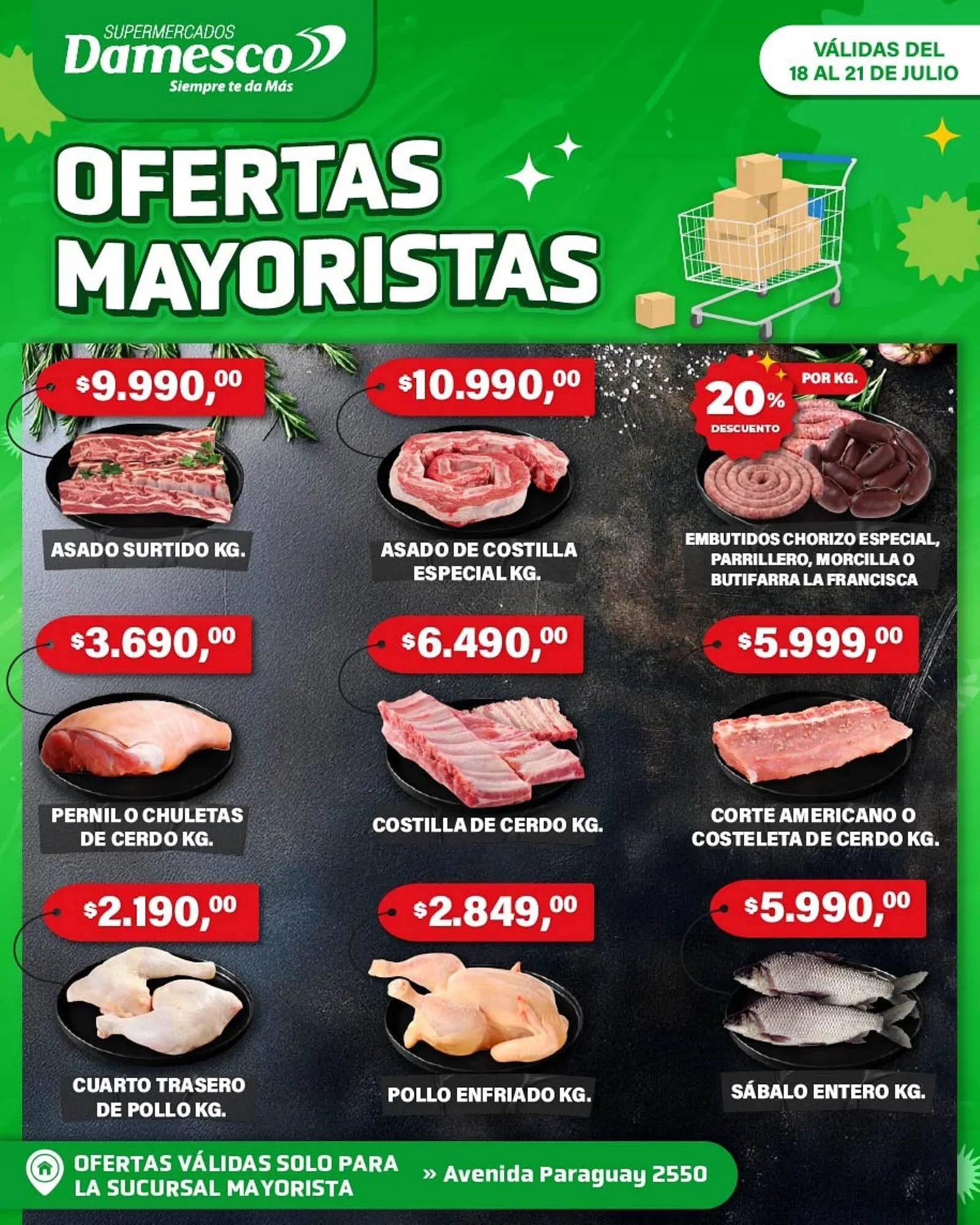 Ofertas de Catálogo Supermercados Damesco 18 de julio al 21 de julio 2025 - Página 1 del catálogo
