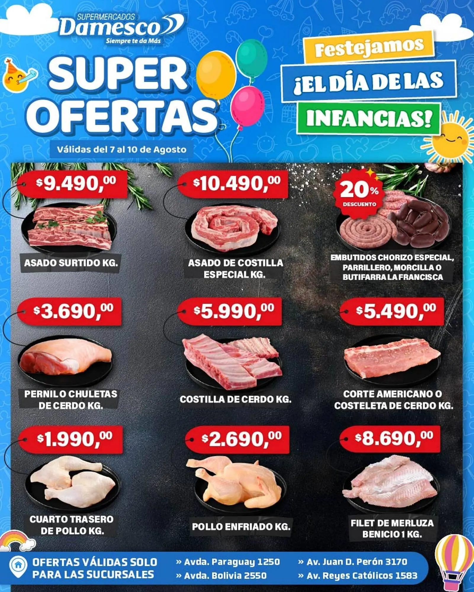 Ofertas de Catálogo Supermercados Damesco 7 de agosto al 10 de agosto 2025 - Página 1 del catálogo