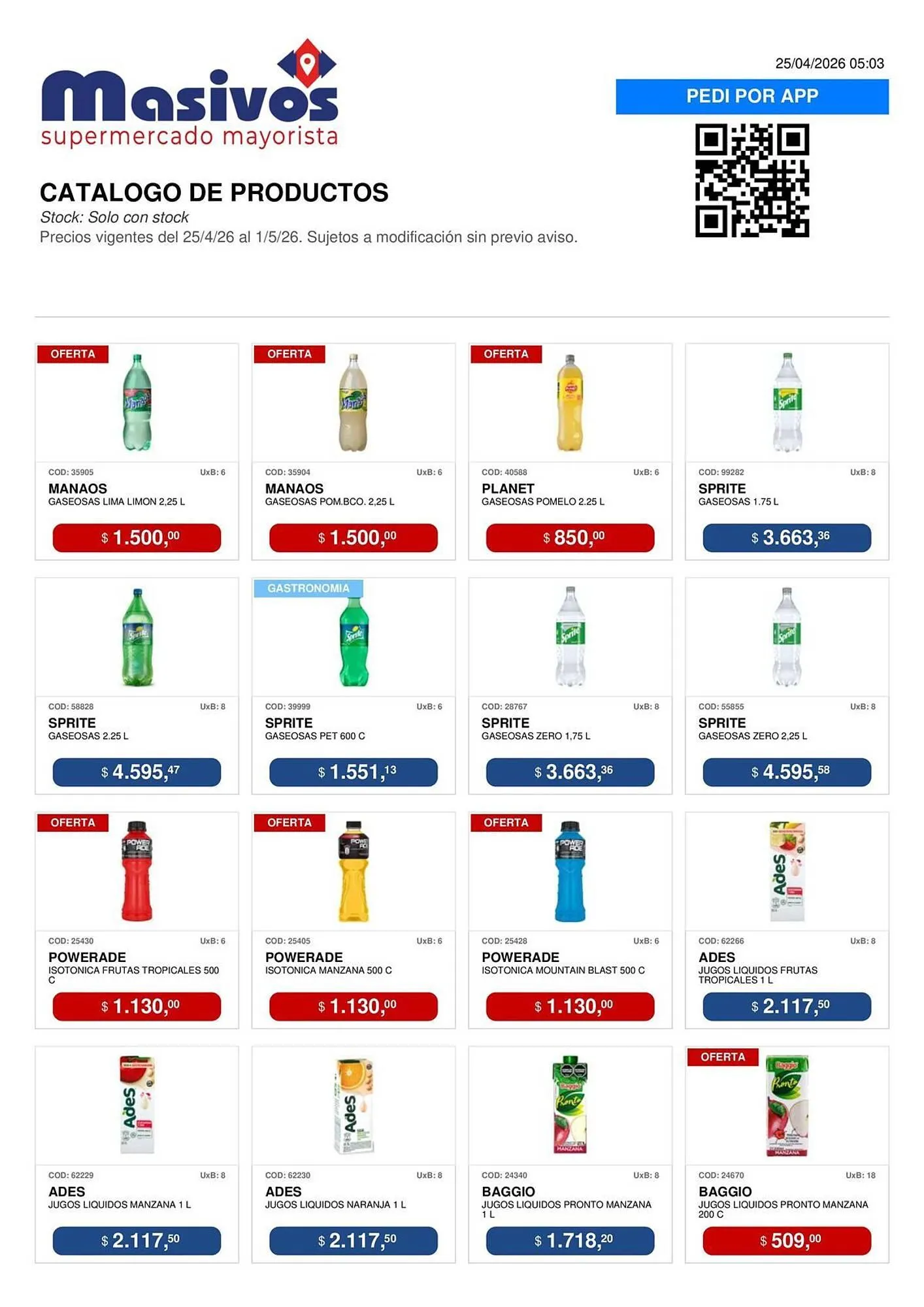 Ofertas de Catálogo Masivos 25 de abril al 1 de mayo 2026 - Página 55 del catálogo