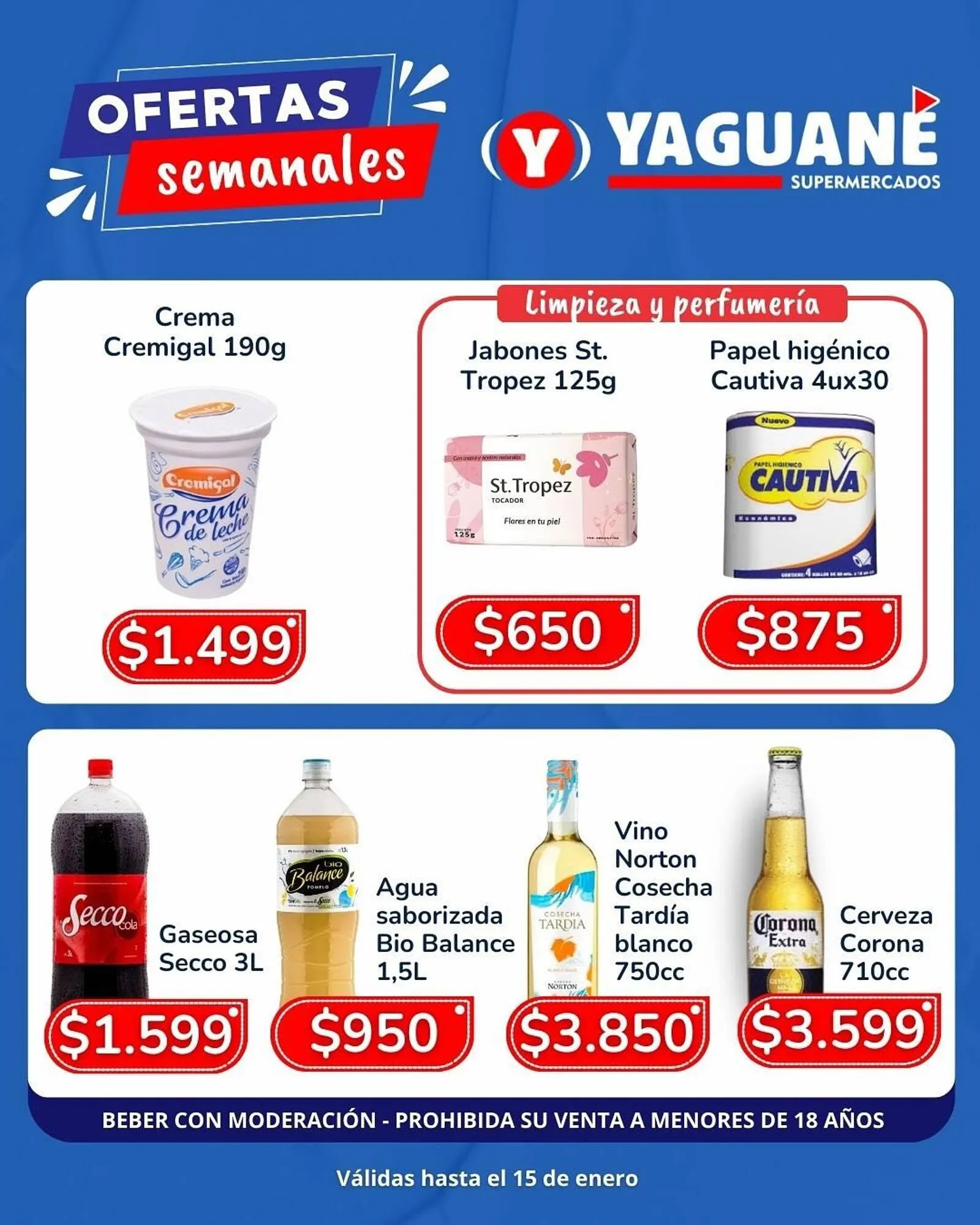 Ofertas de Catálogo Yaguane Supermercados 9 de enero al 15 de enero 2026 - Página 3 del catálogo