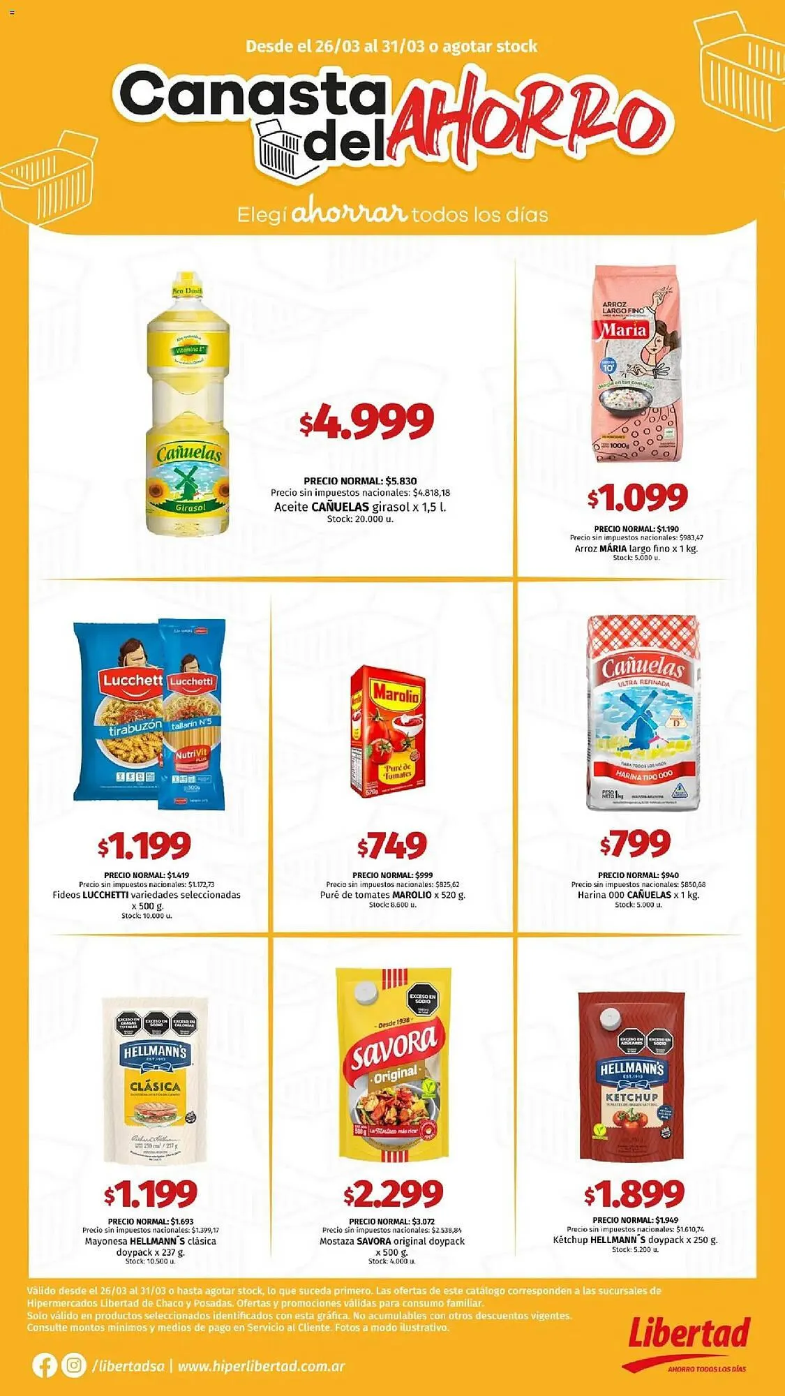 Ofertas de Catálogo Hipermercado Libertad 26 de marzo al 31 de marzo 2026 - Página 1 del catálogo