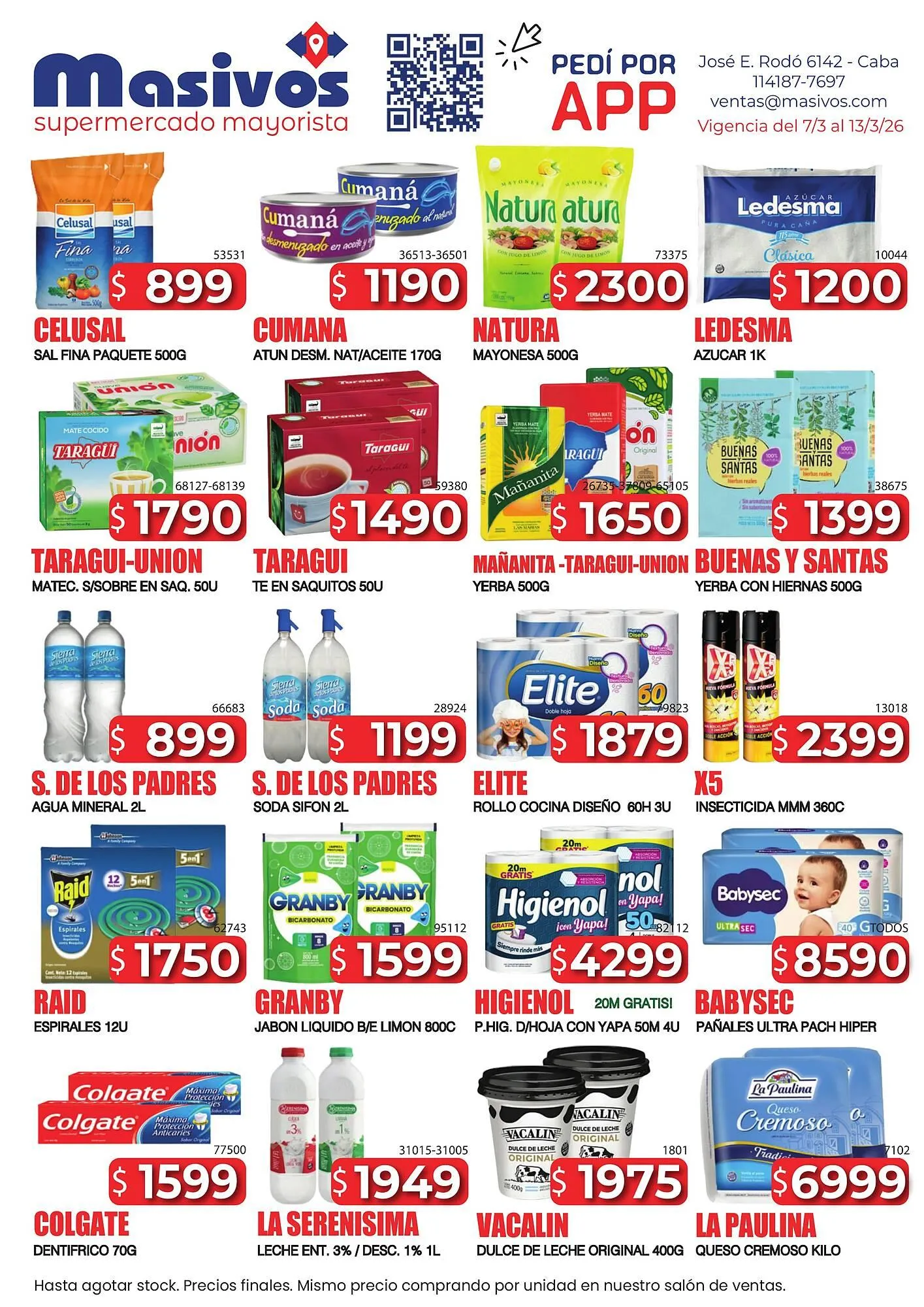 Ofertas de Catálogo Masivos 7 de marzo al 13 de marzo 2026 - Página 1 del catálogo