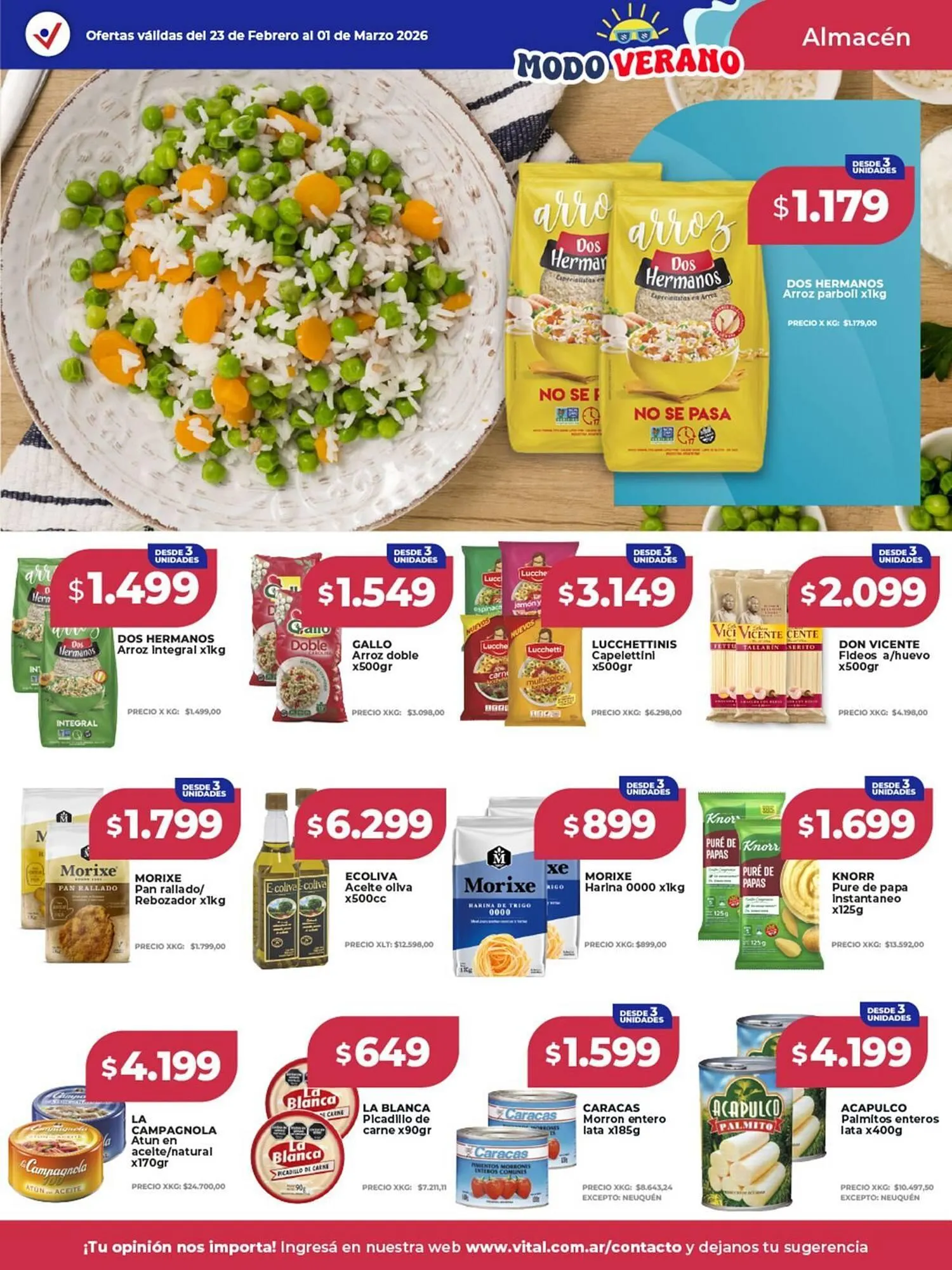 Ofertas de Catálogo Supermayorista Vital 23 de febrero al 1 de marzo 2026 - Página 6 del catálogo