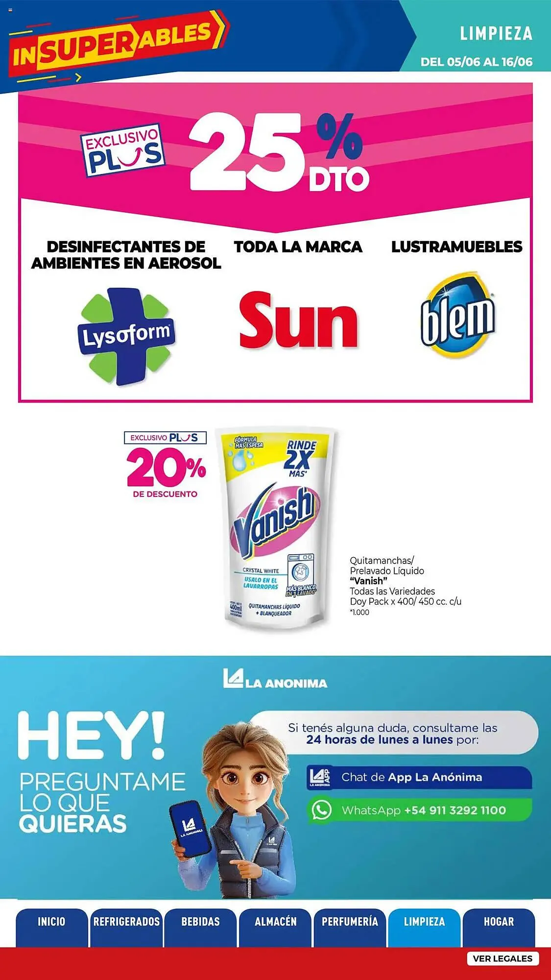 Ofertas de Catálogo La Anonima 5 de junio al 16 de junio 2025 - Página 36 del catálogo