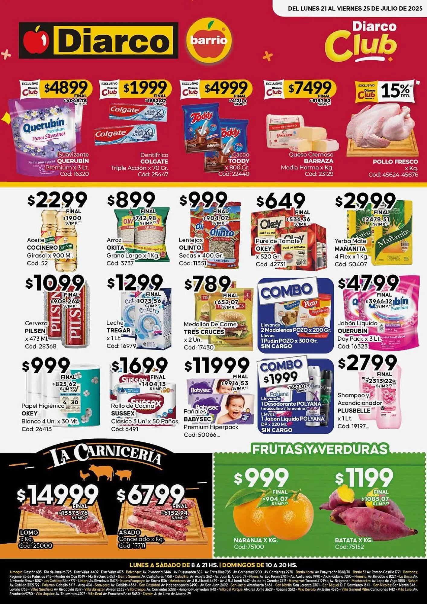 Ofertas de Catálogo Diarco 21 de julio al 25 de julio 2025 - Página 1 del catálogo
