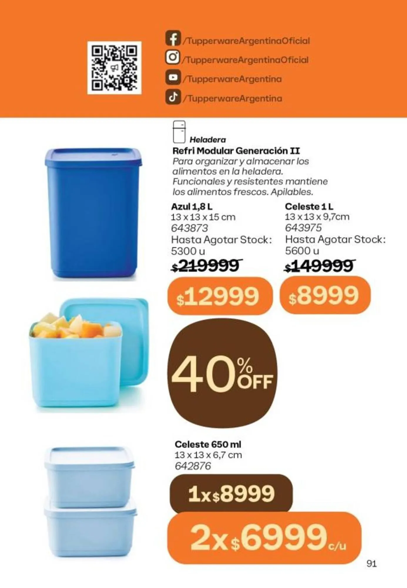 Ofertas de Catálogo Tupperware 4 de abril al 30 de abril 2025 - Página 92 del catálogo
