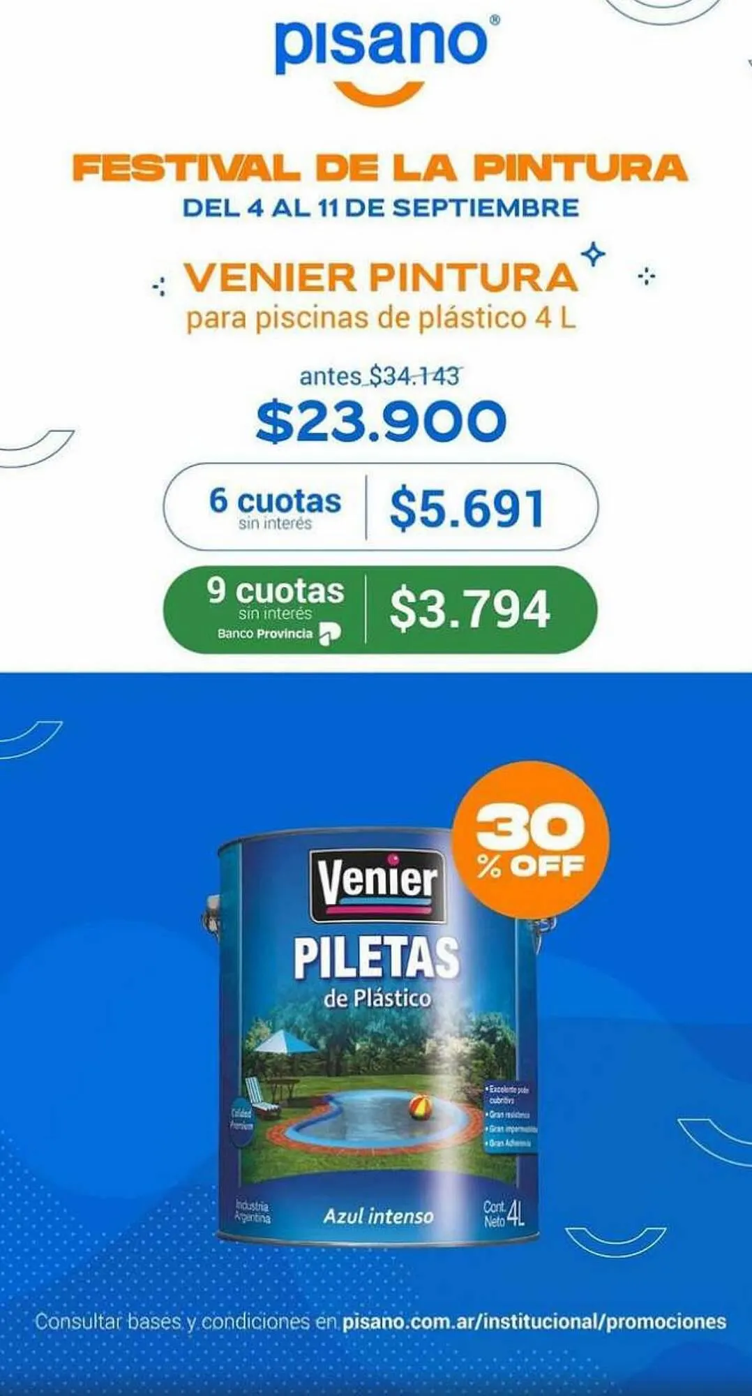 Ofertas de Catálogo Pinturerías Pisano 29 de agosto al 17 de septiembre 2023 - Página 3 del catálogo