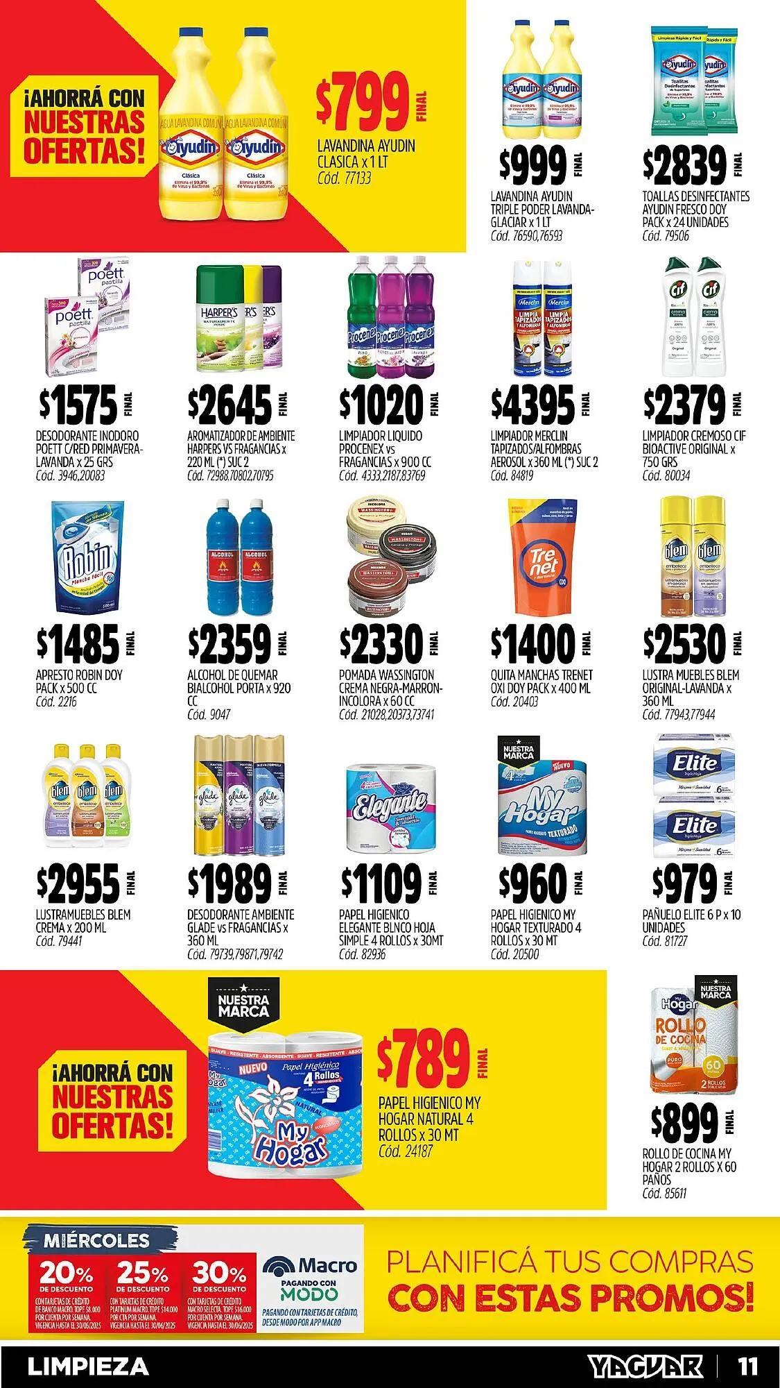 Ofertas de Catálogo Supermercados Yaguar 31 de marzo al 6 de abril 2025 - Página 11 del catálogo