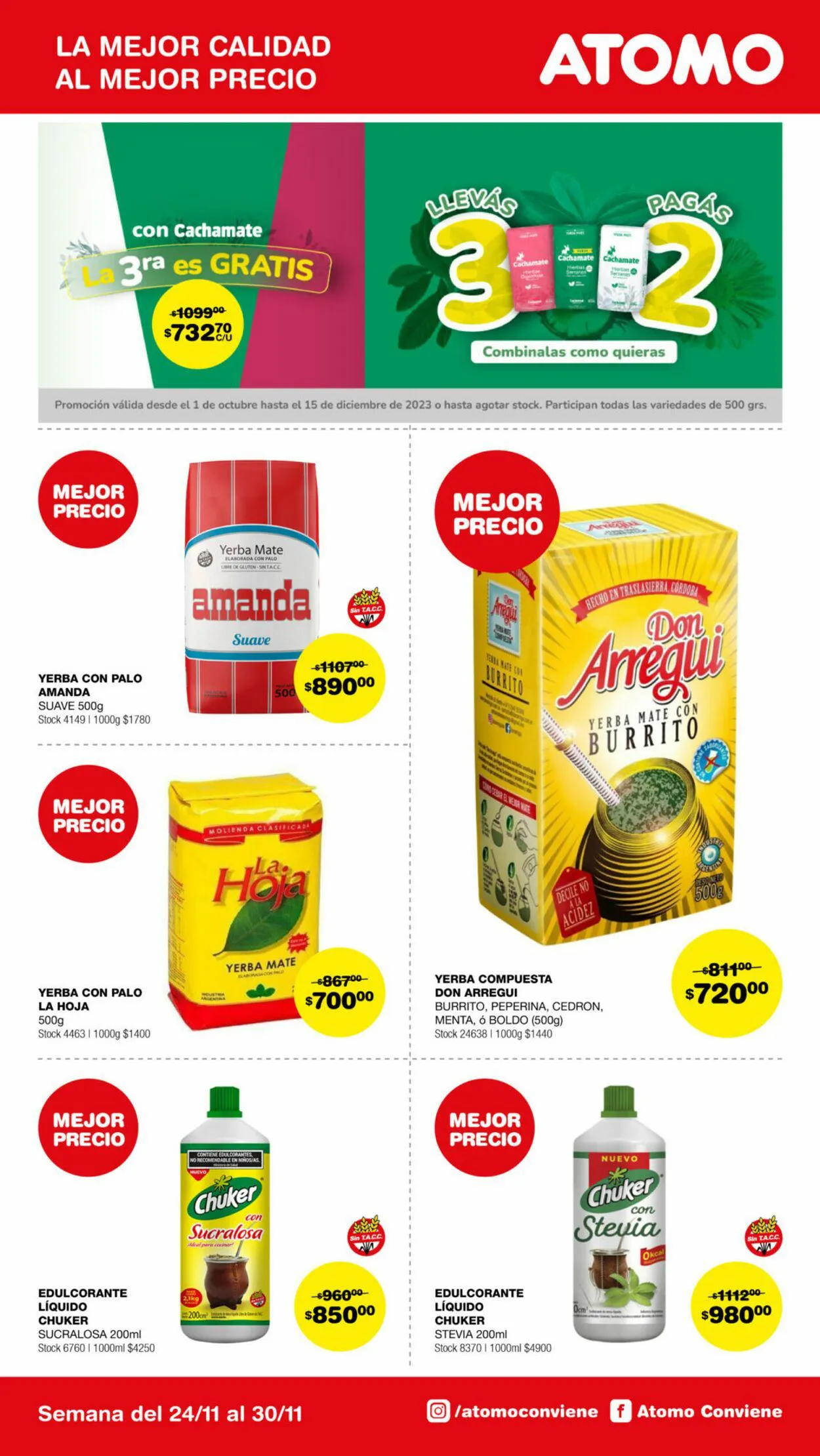 Ofertas de ATOMO Conviene 24 de noviembre al 30 de noviembre 2024 - Página 7 del catálogo