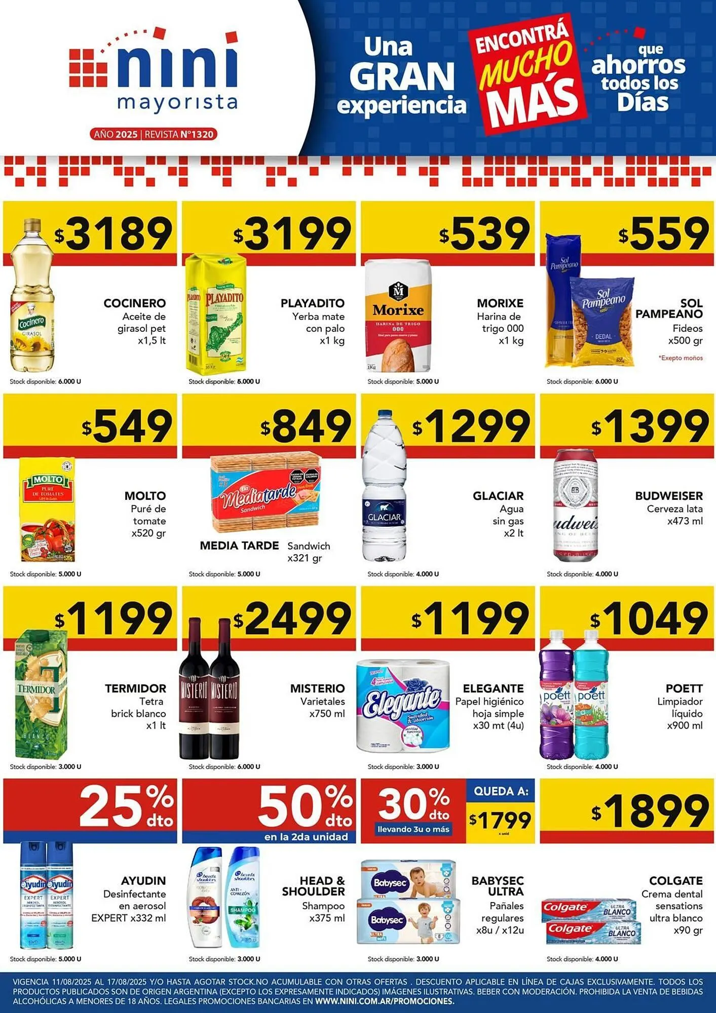 Ofertas de Catálogo Nini Mayorista 11 de agosto al 17 de agosto 2025 - Página 1 del catálogo