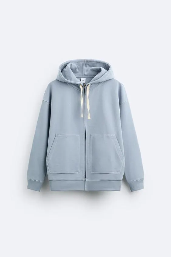 SUDADERA CREMALLERA CAPUCHA