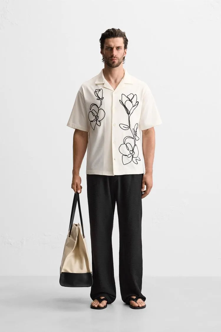 CAMISA ESTRUCTURA BORDADOS