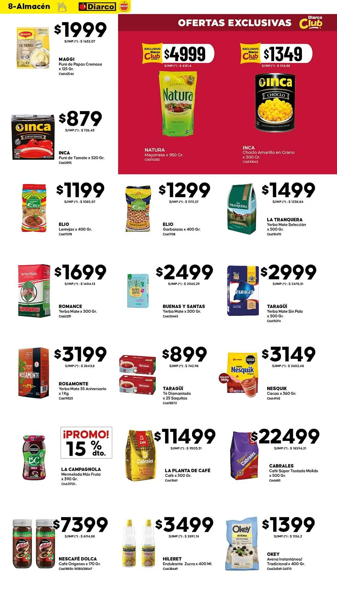 Ofertas de Catálogo Diarco 4 de mayo al 8 de mayo 2026 - Página 8 del catálogo