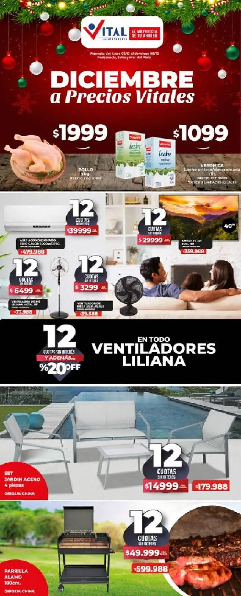 Ofertas de Catálogo Supermayorista Vital 2 de diciembre al 8 de diciembre 2024 - Página 1 del catálogo