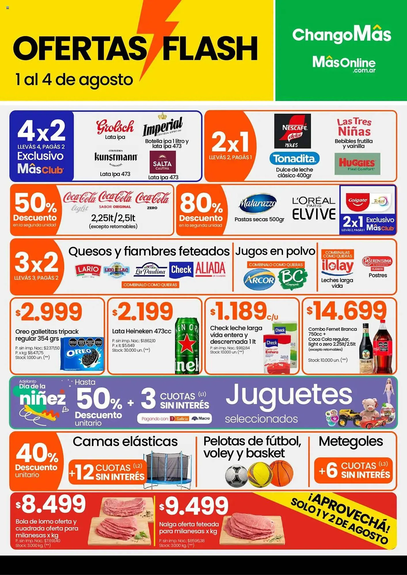 Ofertas de Catálogo Changomas 1 de agosto al 4 de agosto 2025 - Página 1 del catálogo