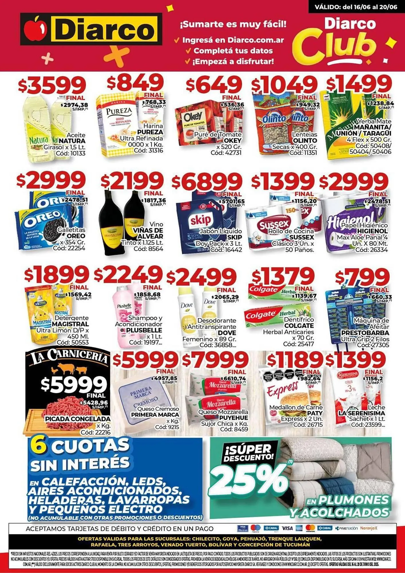 Ofertas de Catálogo Diarco 16 de junio al 20 de junio 2025 - Página 1 del catálogo