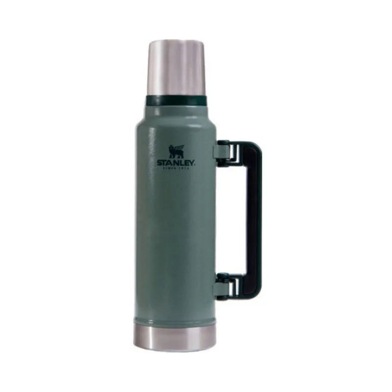 TERMO CLÁSICO 1.4 LTS C/ TAPÓN CEBADOR ACERO INOX - VERDE -