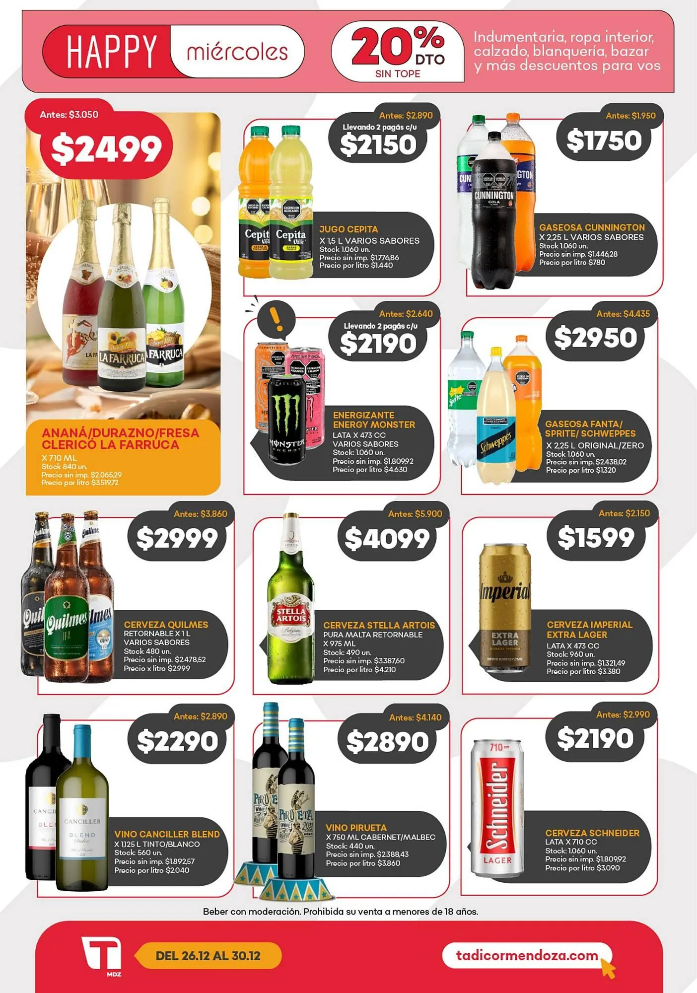 Ofertas de Catálogo Supermercados Tadicor 26 de diciembre al 30 de diciembre 2025 - Página 3 del catálogo