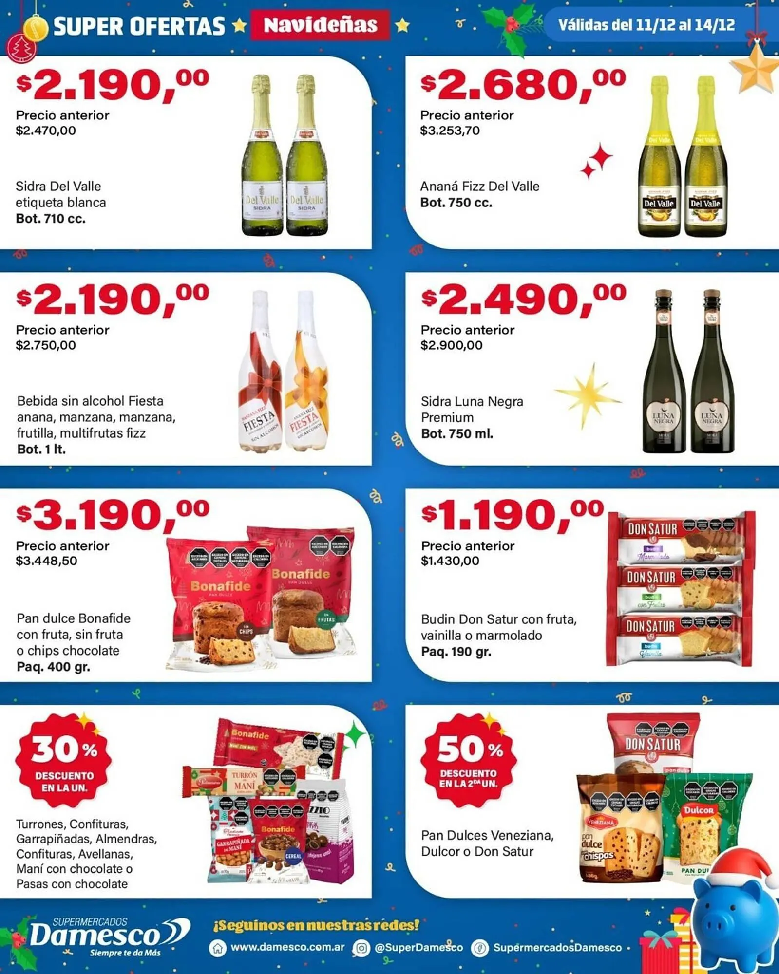 Ofertas de Catálogo Supermercados Damesco 11 de diciembre al 14 de diciembre 2025 - Página 2 del catálogo