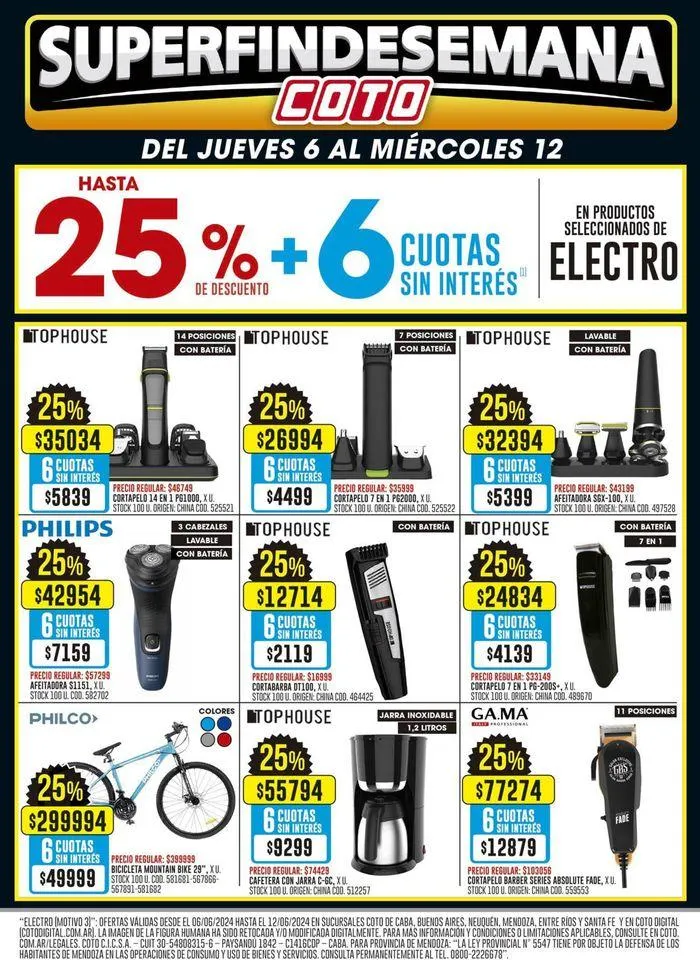 Ofertas de Coto Afiche Electro Motivo 6 de junio al 12 de junio 2024 - Página 3 del catálogo