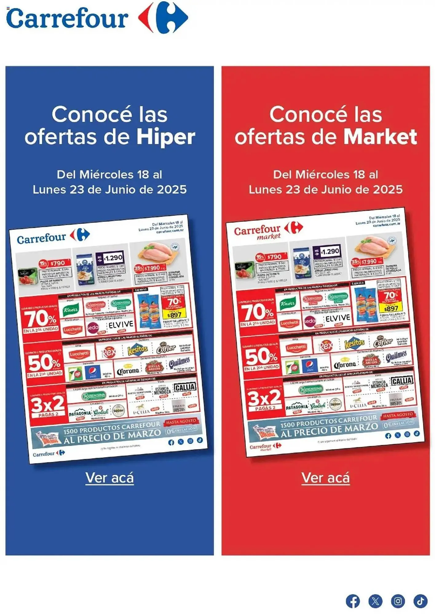Ofertas de Catálogo Carrefour 18 de junio al 24 de junio 2025 - Página 1 del catálogo