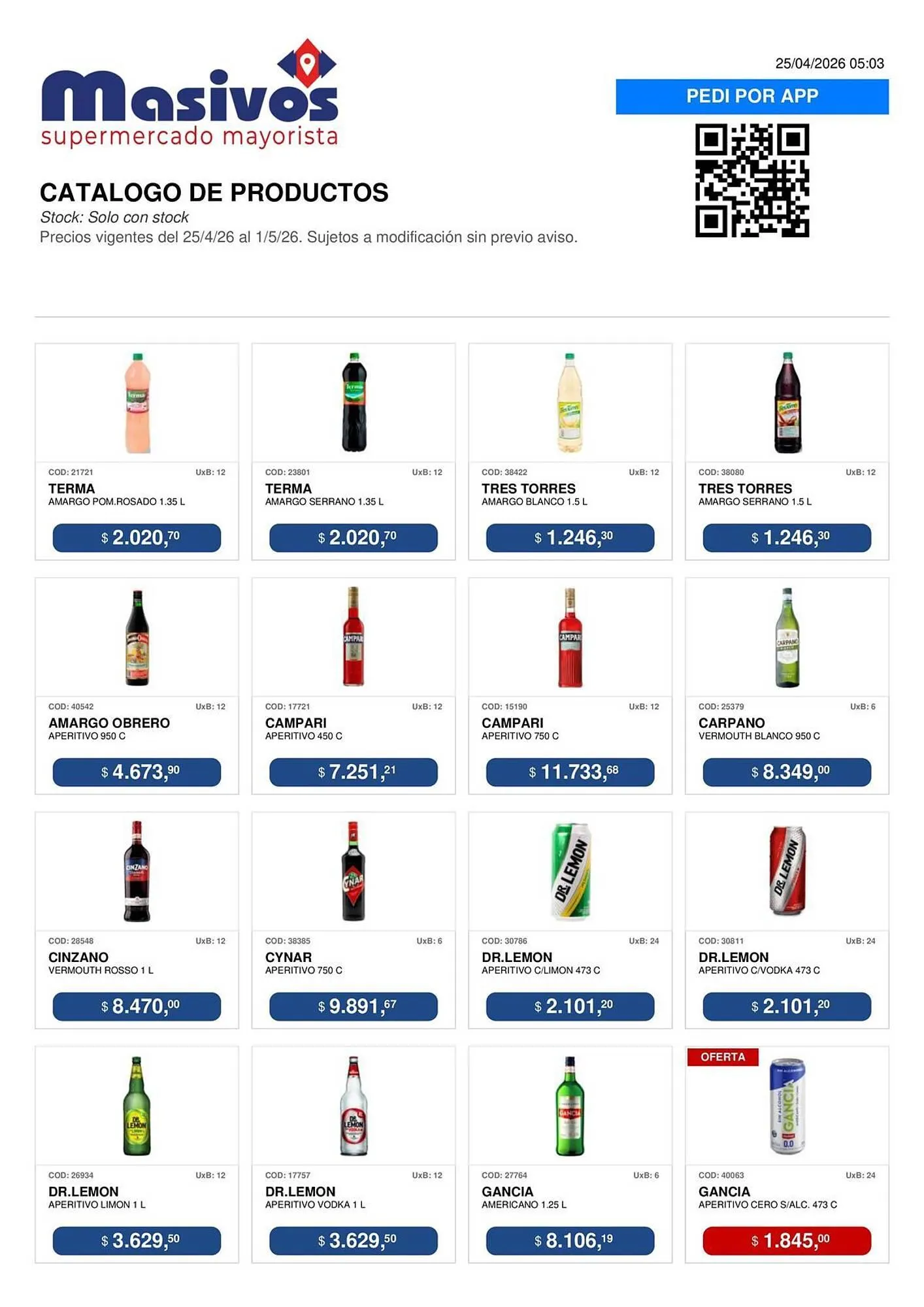 Ofertas de Catálogo Masivos 25 de abril al 1 de mayo 2026 - Página 51 del catálogo