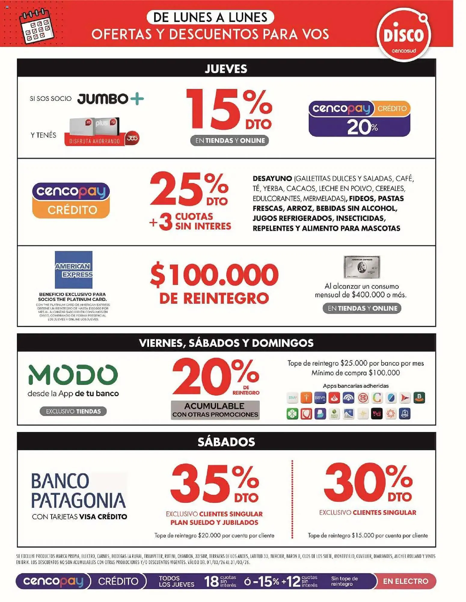 Ofertas de Folleto Disco 13 de marzo al 16 de marzo 2026 - Página 11 del catálogo