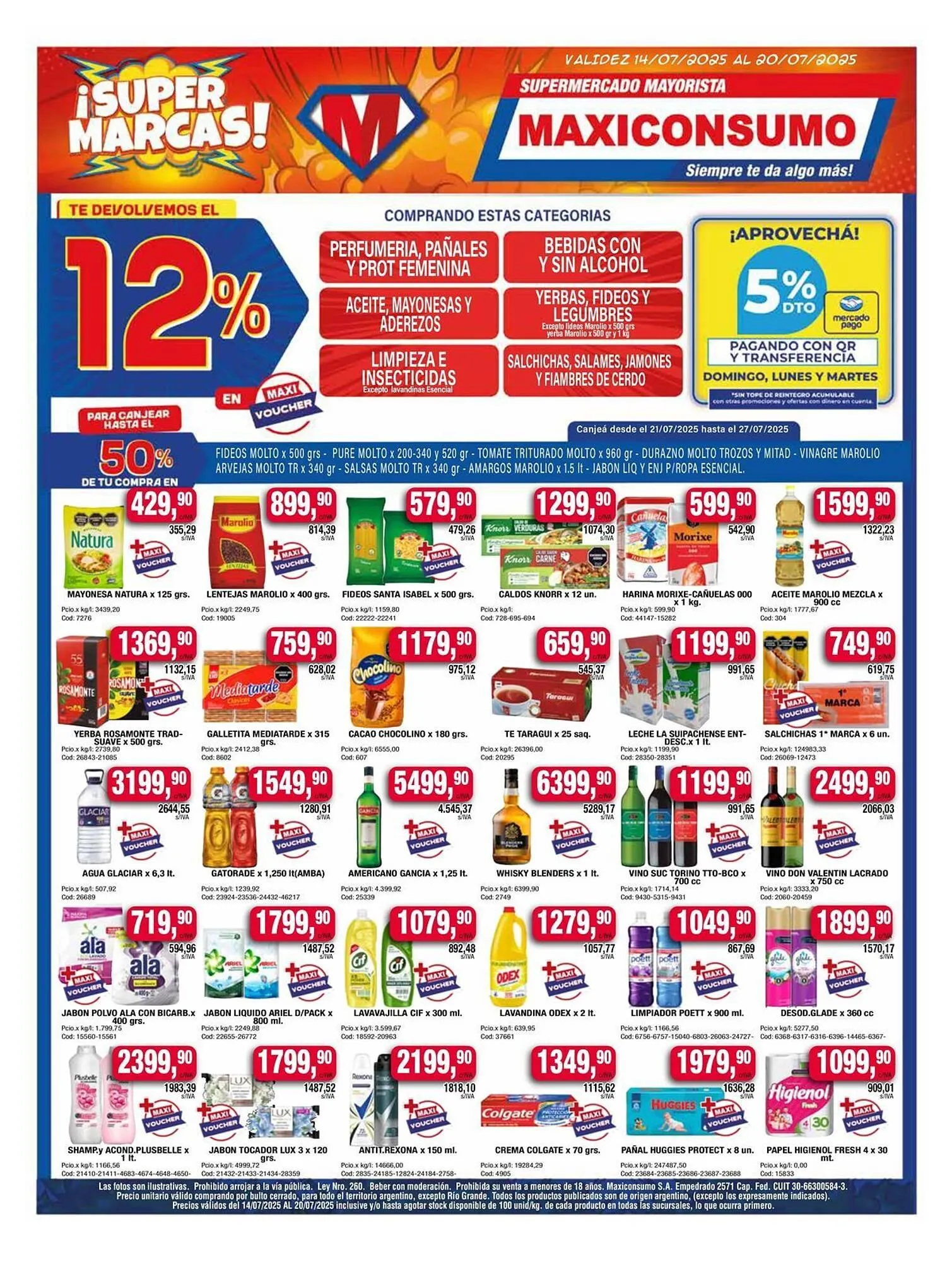 Ofertas de Catálogo Maxiconsumo 14 de julio al 21 de julio 2025 - Página 1 del catálogo