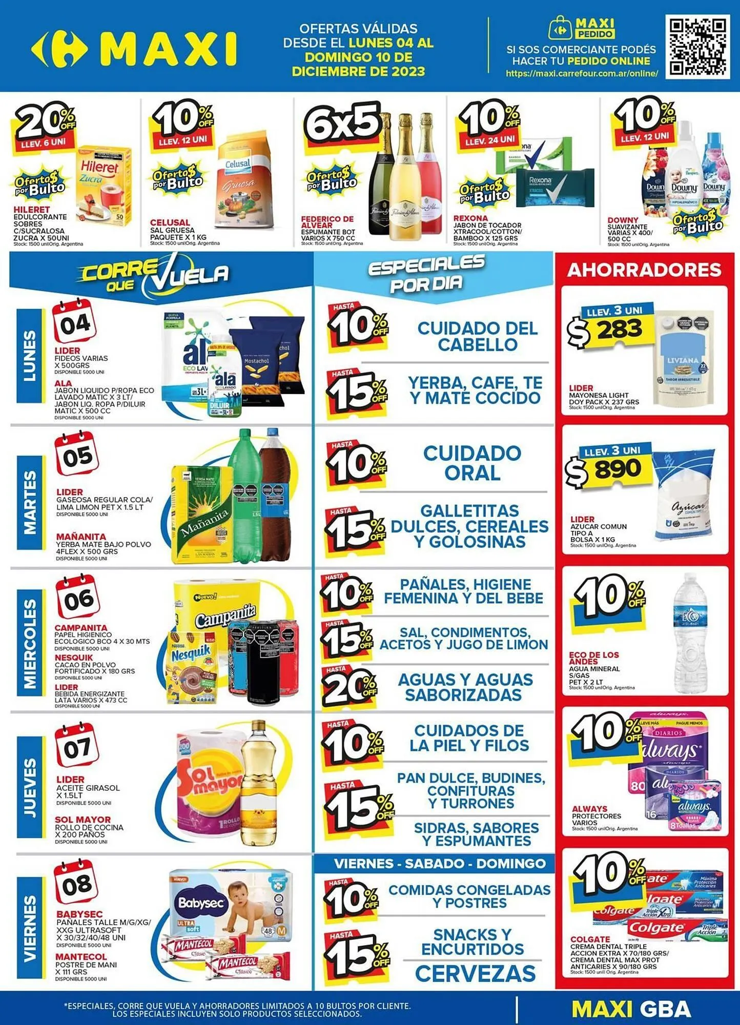 Ofertas de Catálogo Carrefour Maxi 4 de diciembre al 10 de diciembre 2023 - Página 1 del catálogo