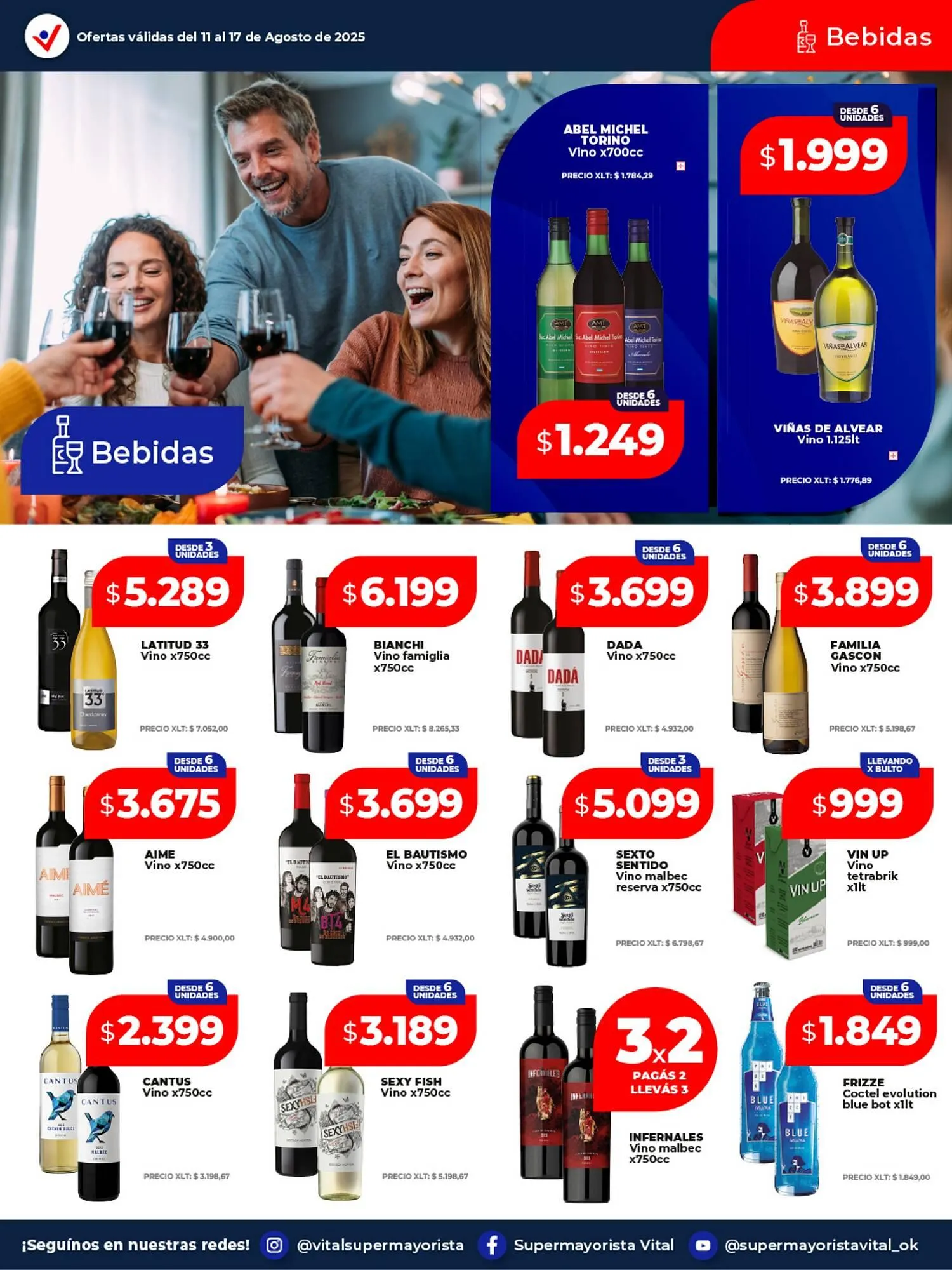 Ofertas de Catálogo Supermayorista Vital 11 de agosto al 17 de agosto 2025 - Página 11 del catálogo