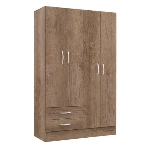 Placard 4 puertas 2 cajones pack grei neb gris Mosconi