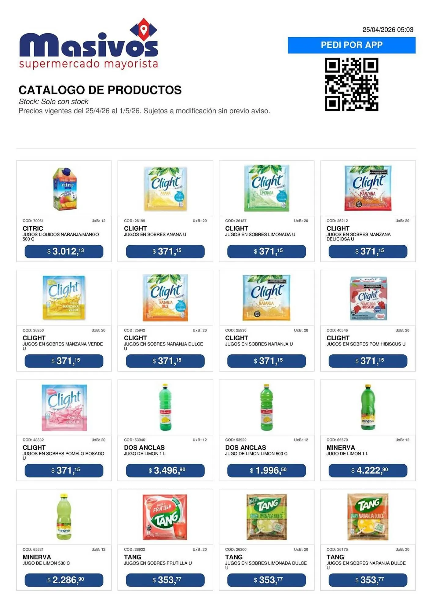 Ofertas de Catálogo Masivos 25 de abril al 1 de mayo 2026 - Página 57 del catálogo