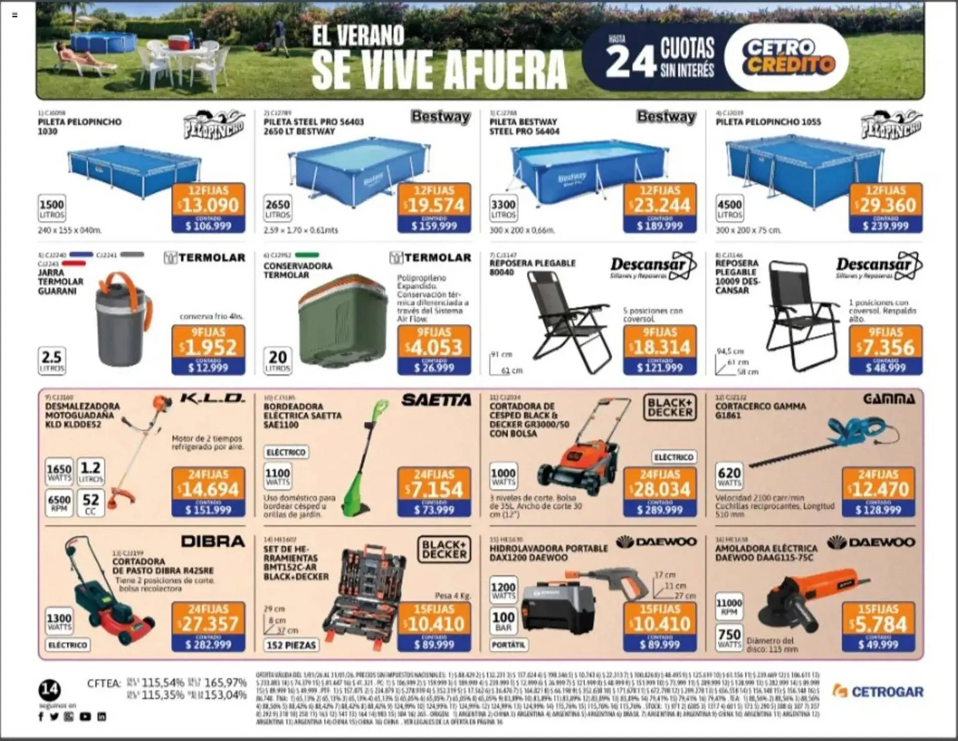 Ofertas de Catálogo Cetrogar 2 de enero al 31 de enero 2026 - Página 14 del catálogo
