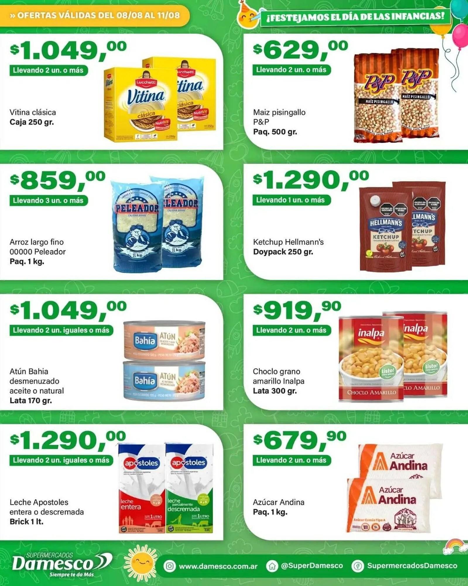 Ofertas de Catálogo Supermercados Damesco 8 de agosto al 11 de agosto 2025 - Página 3 del catálogo