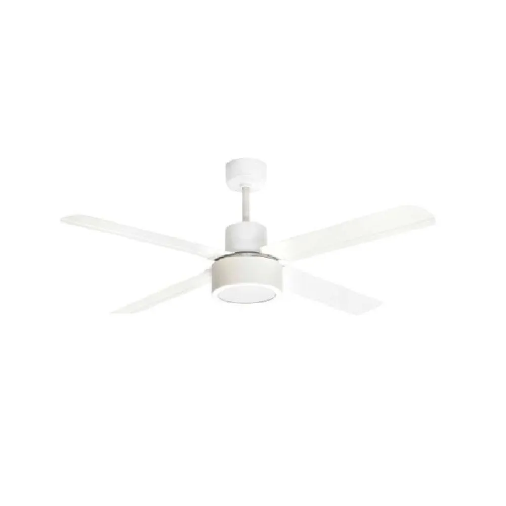 Ventilador De Techo Moderno 56" Blanco Protalia