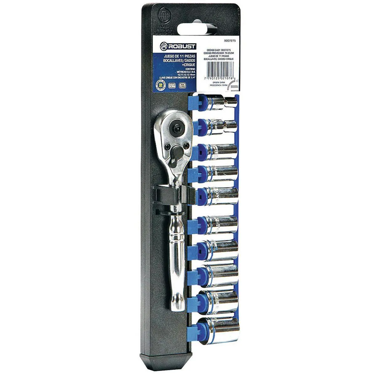 Juego de Tubos 11 Piezas Cromado Vanadio Robust