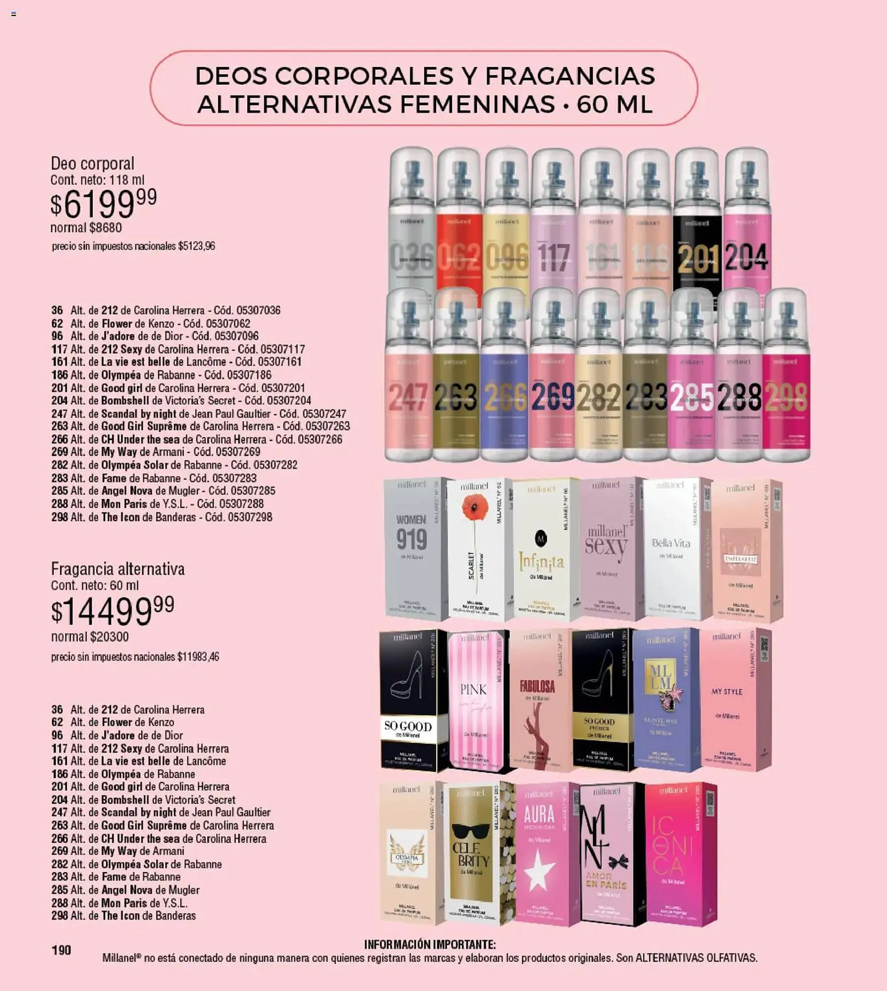 Ofertas de Catálogo Millanel Cosmética 30 de marzo al 27 de abril 2026 - Página 190 del catálogo