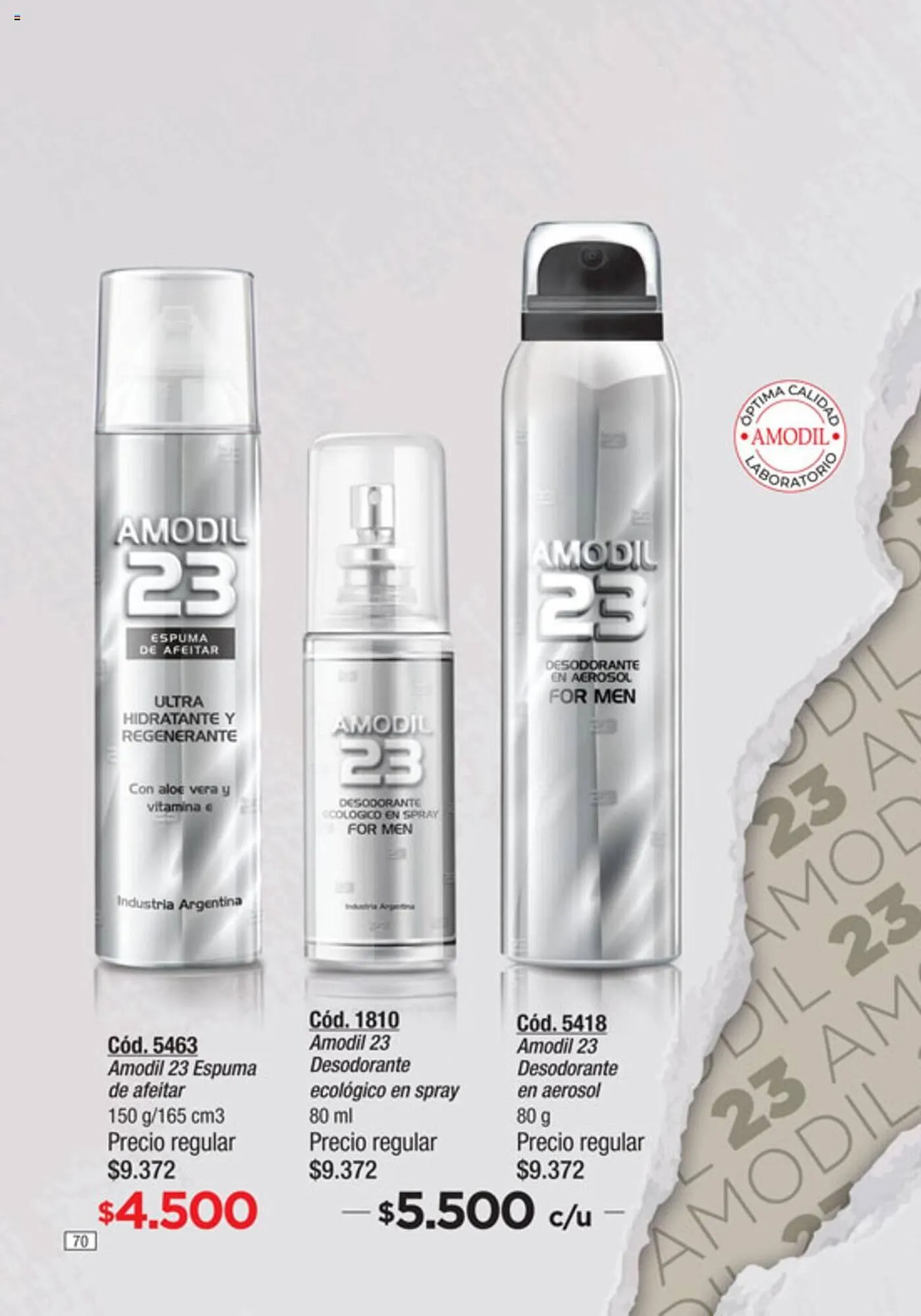 Ofertas de Catálogo Amodil 2 de octubre al 15 de octubre 2024 - Página 70 del catálogo