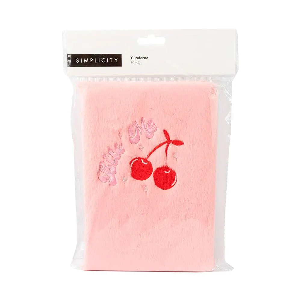 Cuaderno Simplicity Peluche Cherry