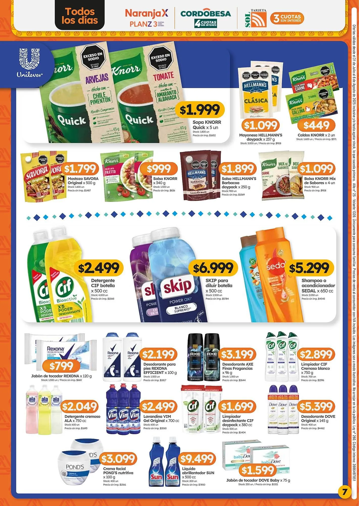 Ofertas de Catálogo Cordiez 31 de julio al 6 de agosto 2025 - Página 7 del catálogo