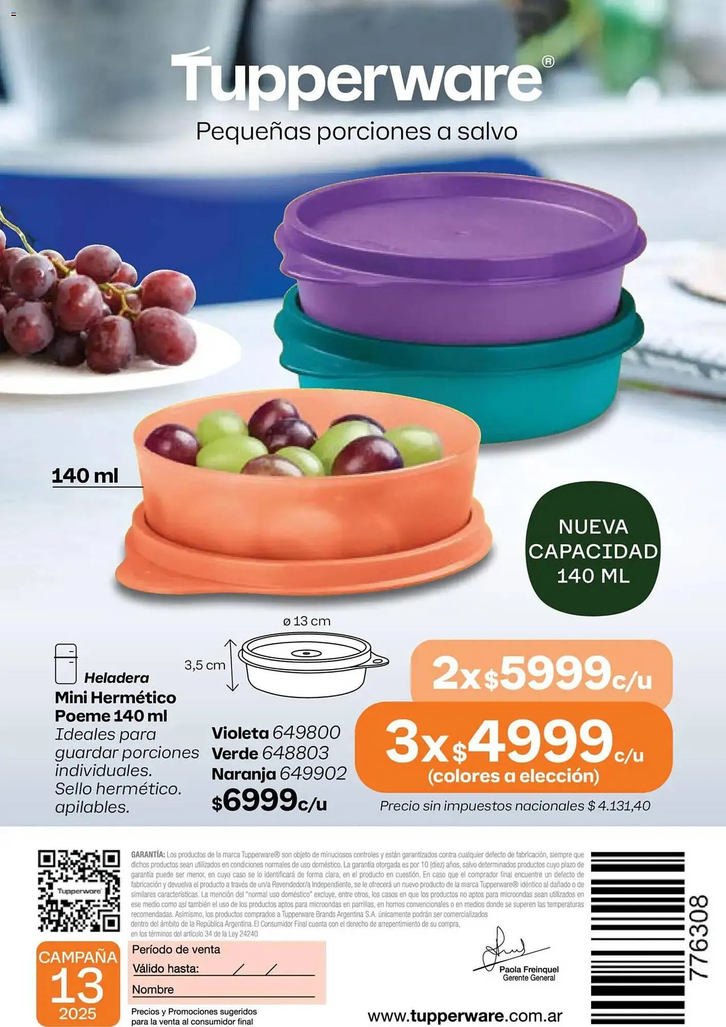 Ofertas de Catálogo Tupperware 11 de agosto al 25 de agosto 2025 - Página 117 del catálogo