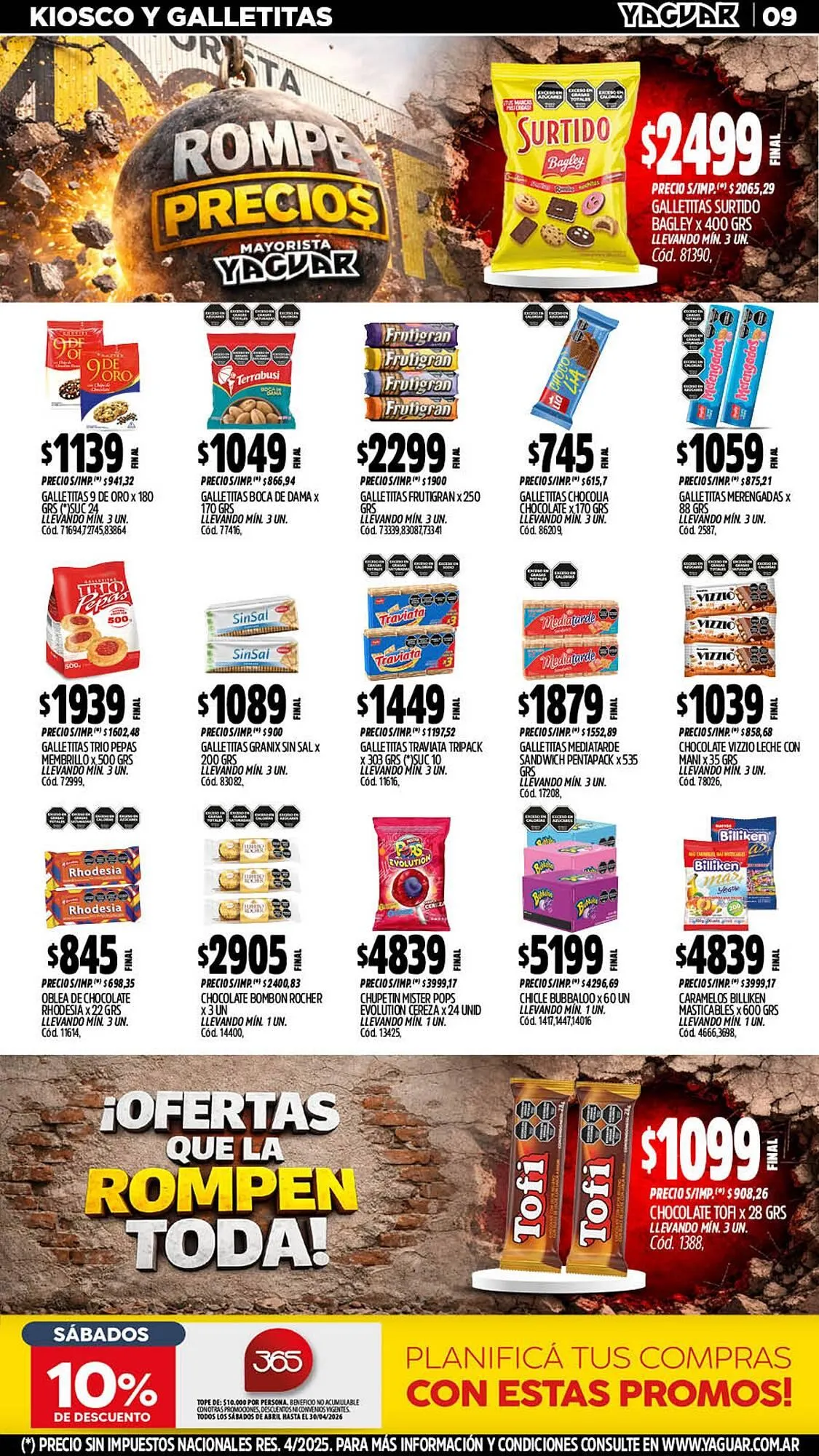 Ofertas de Catálogo Supermercados Yaguar 20 de abril al 26 de abril 2026 - Página 9 del catálogo