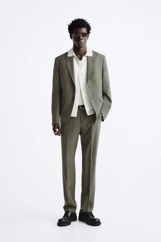 PANTALÓN TRAJE CON LANA