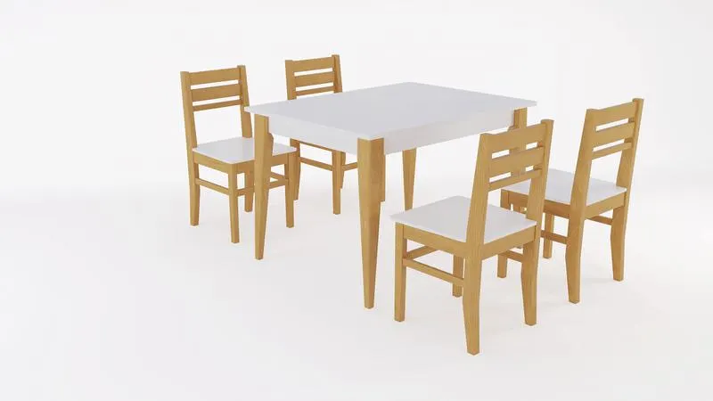 Juego de comedor Inmacol 501 4 sillas Juego de comedor Inmacol 501 4 sillas