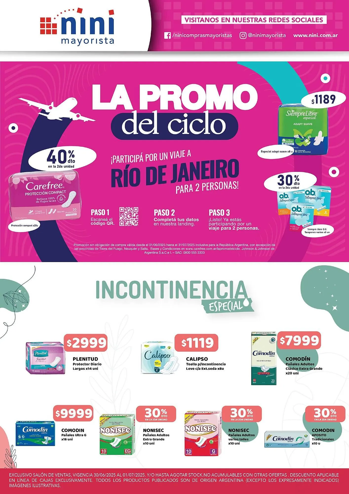 Ofertas de Catálogo Nini Mayorista 30 de junio al 31 de julio 2025 - Página 1 del catálogo
