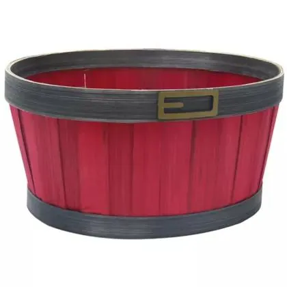 Canasto de bambú cinta santa