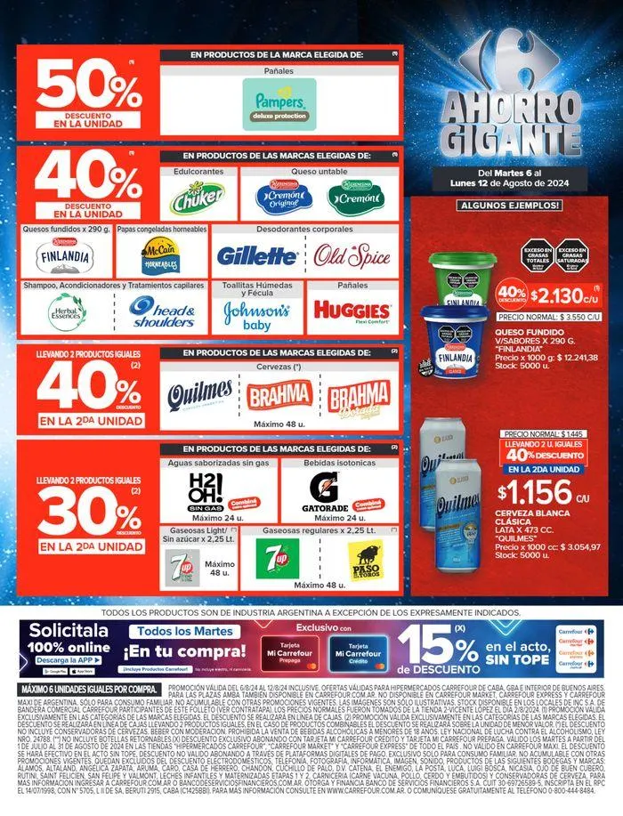 Ofertas de Catálogo Ahorro Gigante Hiper 6 de agosto al 12 de agosto 2024 - Página 26 del catálogo