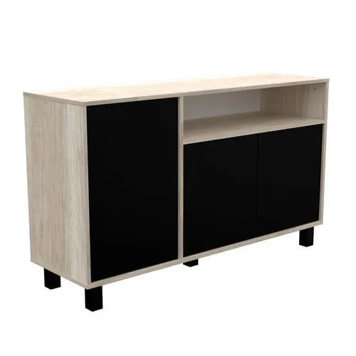 Bahiut doors 3 puertas vajillero 130 helsinki-negro Mosconi