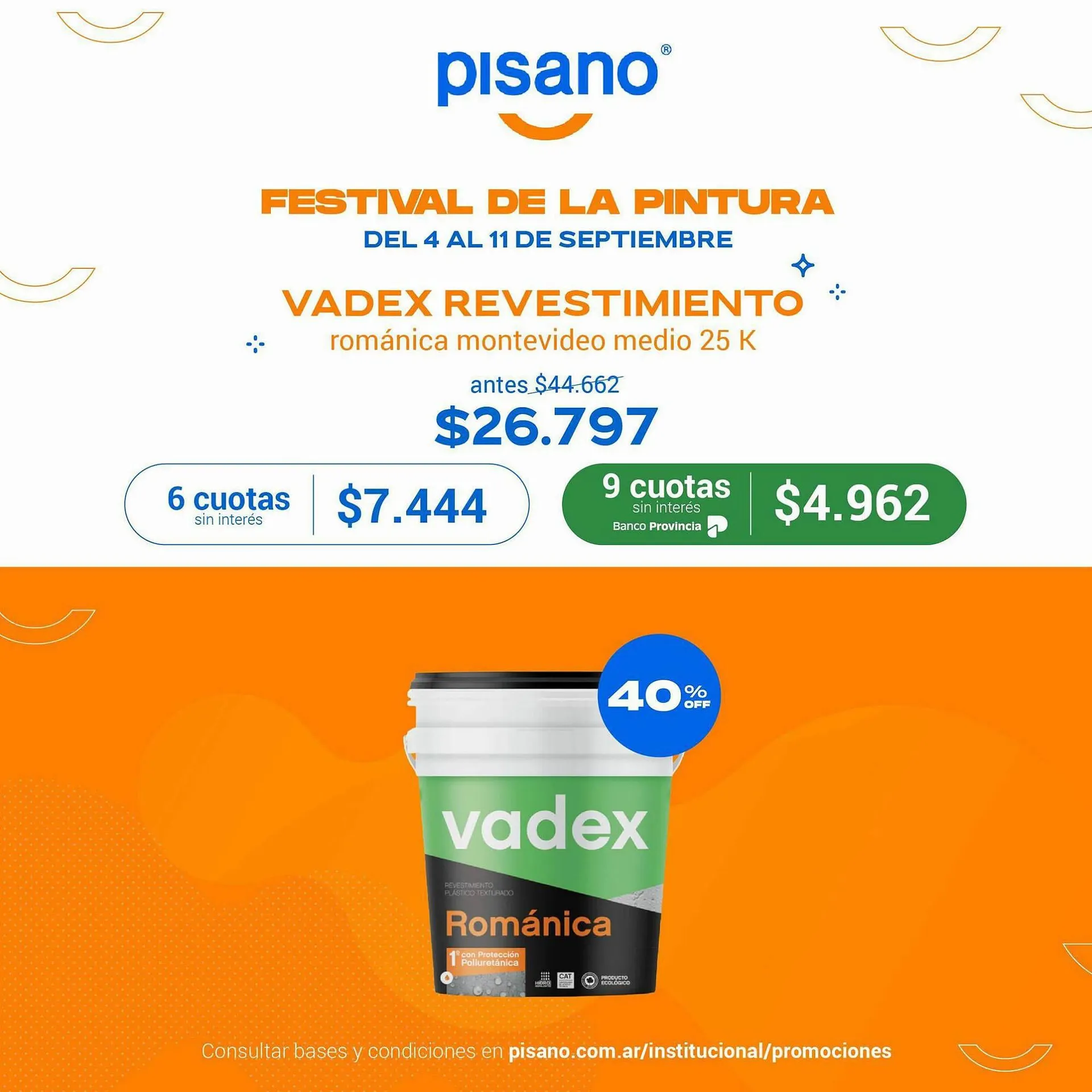 Ofertas de Catálogo Pinturerías Pisano 8 de septiembre al 11 de septiembre 2023 - Página 4 del catálogo